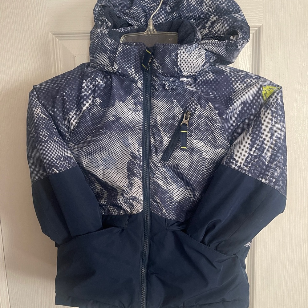 Kids Blue Patterned Jacket